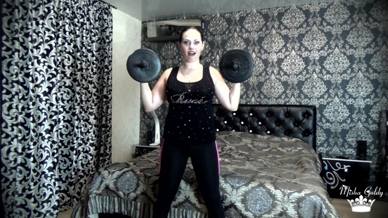 Goddess Misha Goldy: Beating my last weight lifting challenge! More than 50 times per...