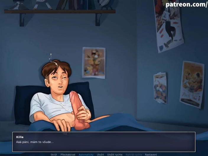 Cartoon Universal: Summertime saga part 206 - night jerk Eve (Czech sub)