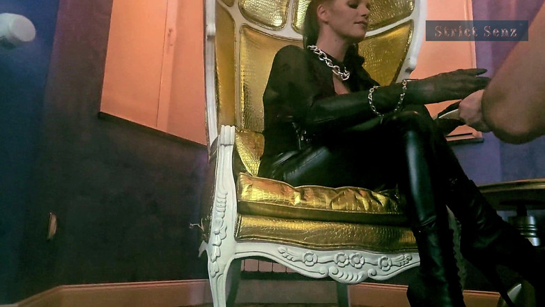 Strict Senz: Stina Stone Femdom Smoking Human Ashtray Spitting Humiliation by German...