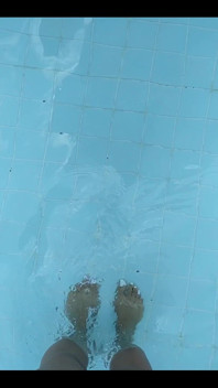 White Nails + Pool = Video for You Lol