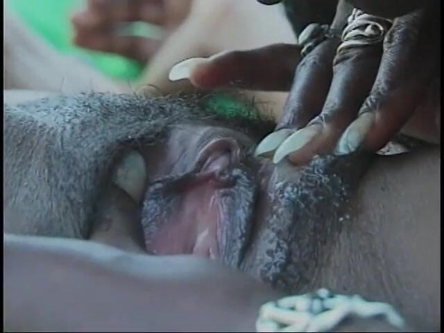 CBD Media Interracial: Two young ebony students licking each other's pussy in the...