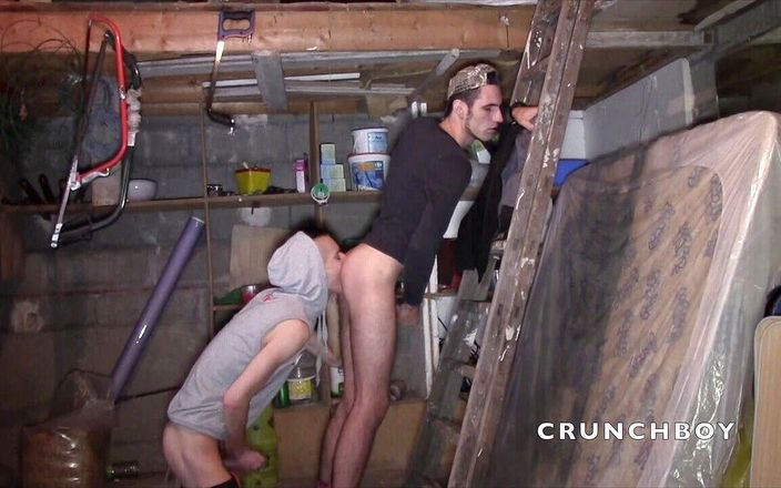 Raw French Bad boys: Young scally lads fucking in the basement