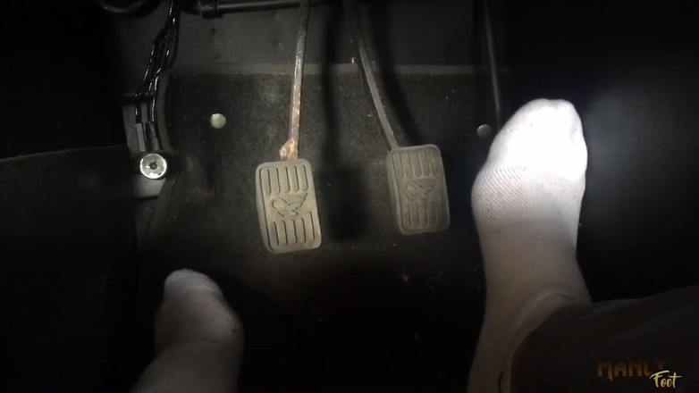 Manlyfoot: Hard beginnende klootzak! - Klassiek auto pedaal duwen - Austin Healey - Roadster -...