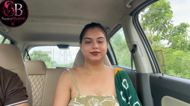 Saarabhabhi6: Doggystyle Handjob for Friend in Car Outdoors - Risky Sex Hindi...