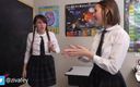 Ziva Fey: Ziva Fey And Mewchii Fey - Slap Fight In The Classroom