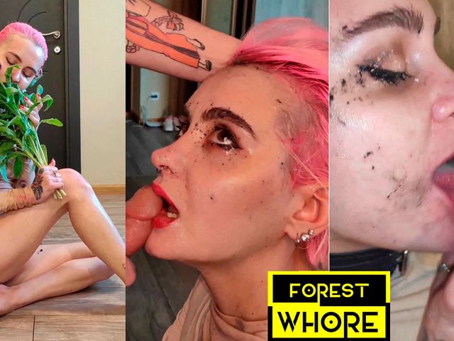 Human Ashtray, Spitting on Face and Mouth and Anal as a Vase (Forest whore)