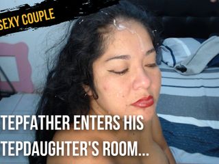 J sexy couple: Stepfather enters his stepdaughter&#039;s room puts his cock in her...