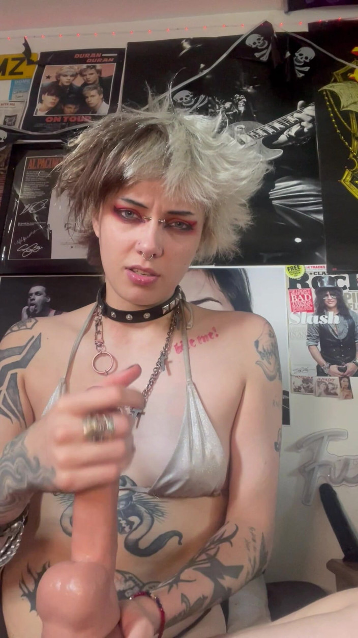 Glitterqueen1999: JOI with a Goth Girl Who Makes You Eat Your...
