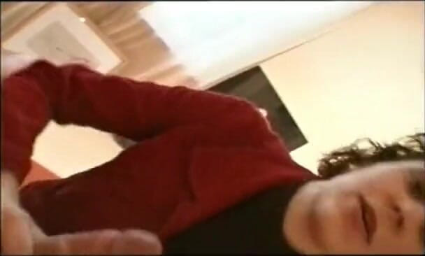 European Classics: Curly haired brunette cock sucking until cum spills on her...