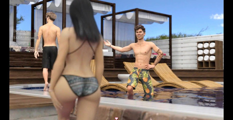 Dirty GamesXxX: Lisa: Pool-party mit zwei sexy mädchen ep.21