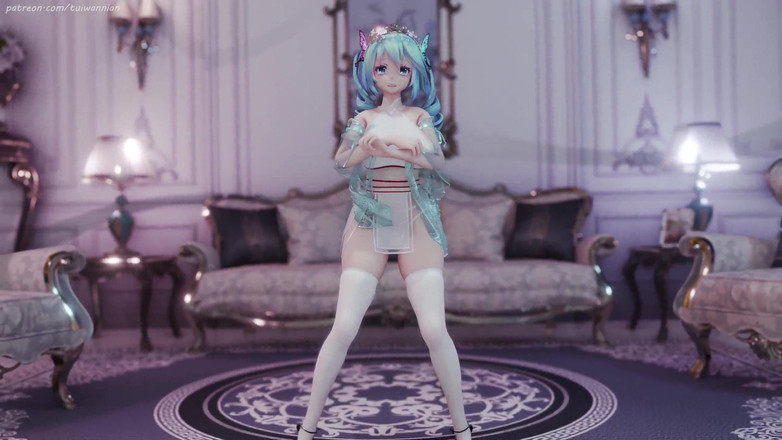 MikuMotion: Hatsune (g)i-dle - Queencard Queen Erotisk Uniform Striptease Kolossala Bröst Skakar
