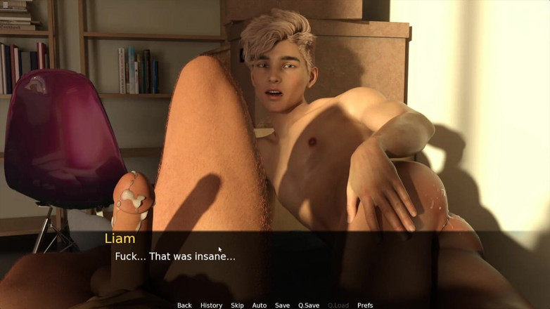Future man: Two Gays Friends Having Anal Sex Cum on Ass
