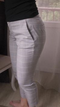 Sexy Girl Pops Balloons in Ripped Pants