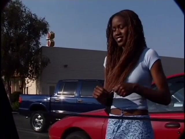 Best Butts: Young ebony with small tits gets some white cock banging...
