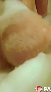 Sudsy Big Booty Baddie Bounces Ass and Pussy in the Bath