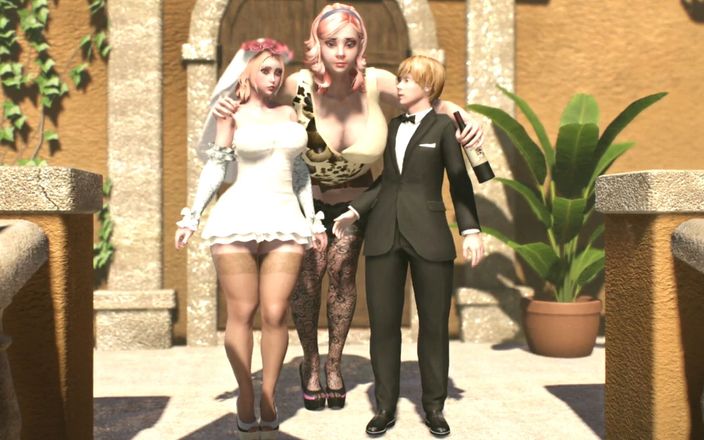 Sex Wiz Futa: Sexo anal no meu casamento! Minha madrasta fode minha namorada...