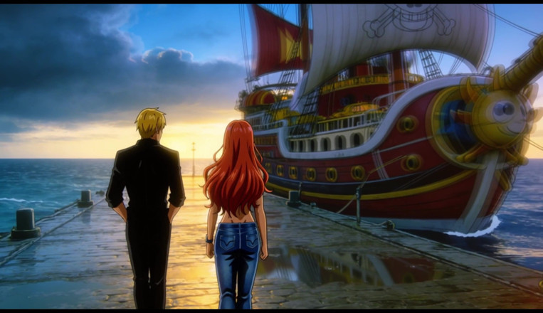 Sdanimacionescol: Nami luffy ve zoro tarafından sert sikiliyor - plajda tek parça...
