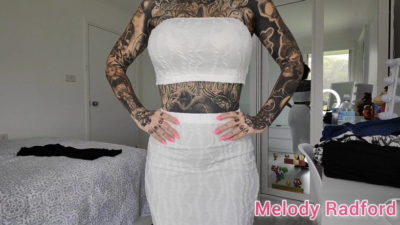Melody Radford: Sheer Black Lingerie and Gym Tights Try on Haul Melody...