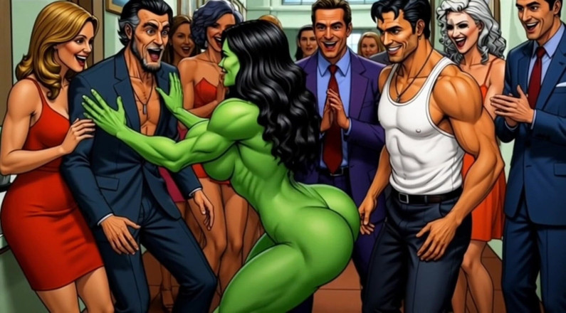 Octopussy Lovers Club: Curvă Nuditate She-Hulk. Desen animat