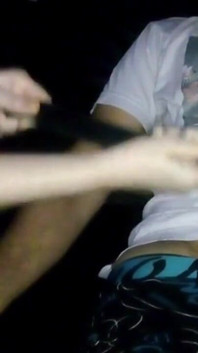 Femdom cumshot seat belt