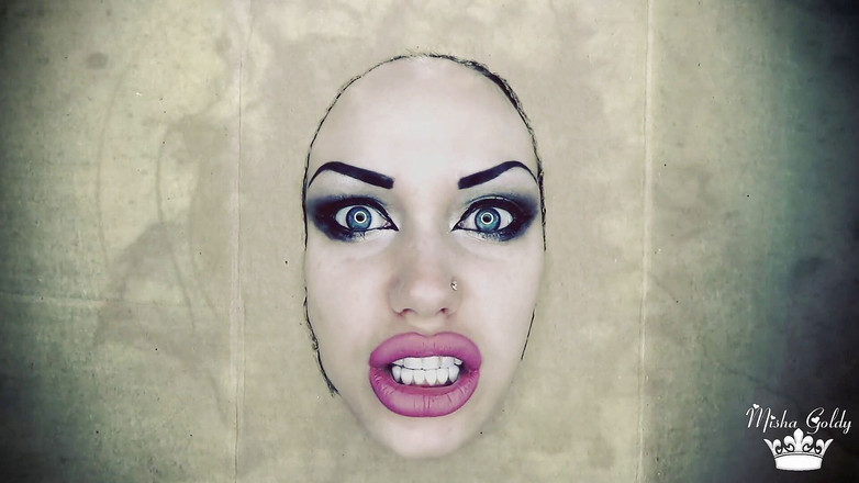 Goddess Misha Goldy: Bevrijd je donkere godin van joi aan de muur