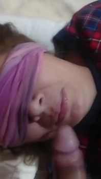 I Love Sucking My Stepson's Cock and Having Him Cum on My Face and Mouth, Delicious