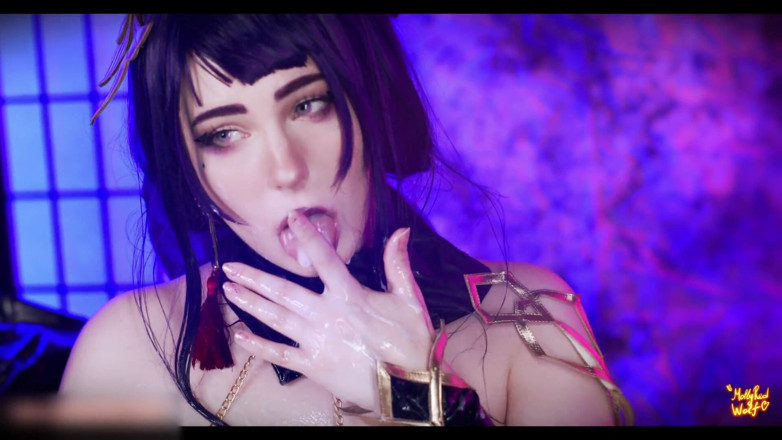 MollyRedWolf: Raiden Shougun Is Your Slave. 4K - Mollyredwolf