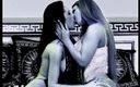 Lesbian Illusion: Dos increíbles lesbianas se lamen el coño y juegan con...