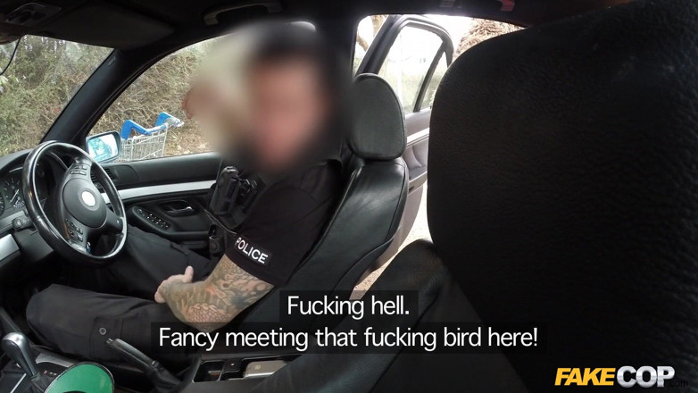 Fake Cop: Fake Cop - Busty Blonde Fucked in Junk Yard