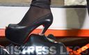 Mistress Legs: Mistress hard trampling slave's face