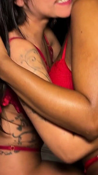 Two Curvy Brazilian Brunettes Touching Each Other Until They Orgasm.