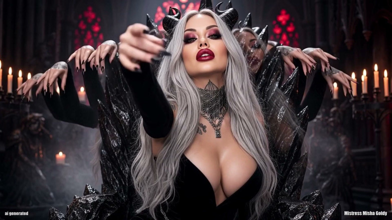Goddess Misha Goldy: 両方の扉は膝の上で終わる