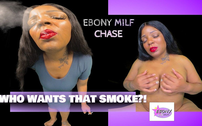 Ebony VR solos virtual reality adult films: Kouření sexy ebenové macechy Chase - milf kouření fantazie