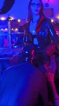 Femdom Mistress Eva Latex Rubber Goddess and Pussy Licking Slave