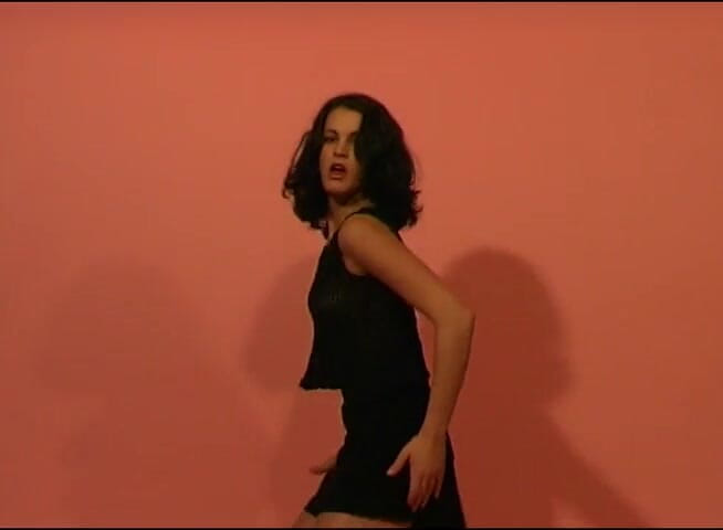 Flash Model Amateurs: Small tited brunette dancing