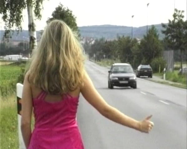 German Threesome: Picked up German Hitchhiker Got Double Penetrated