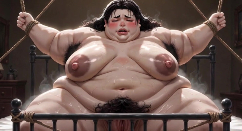 YOUR BEST FANTASY: Obese BBW Tied on Bed - Extremely Horny &amp; Needs Cum in...