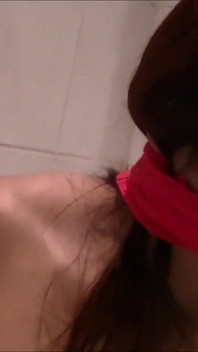 Busty Indian Bikini Babe Bound and Gagged in the Bathtub