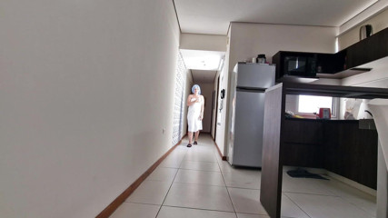 Latinascachondas: I fuck the pizza delivery brunette man