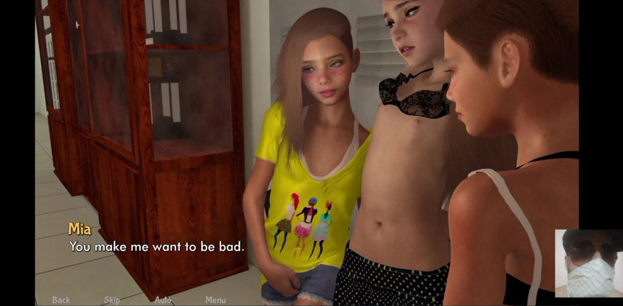 Dark Sam: Four Lesbian 18 Plus Teen Fucks Each Other in the Village...