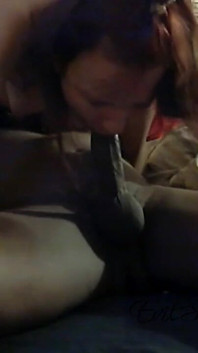 German Stepmom Sucks Black Cock and Rides