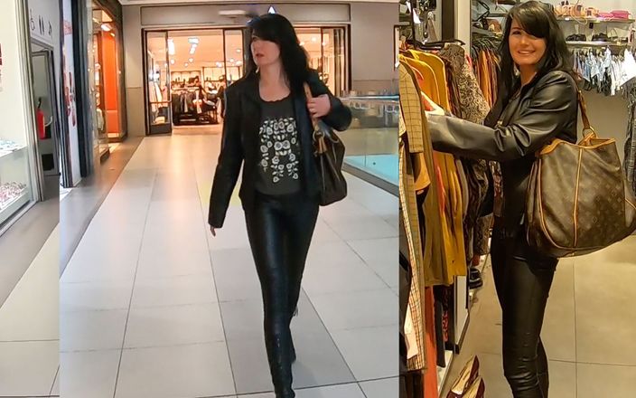 Alexandra Wett: Leather Slut Fucks in the Middle of the Department Store....