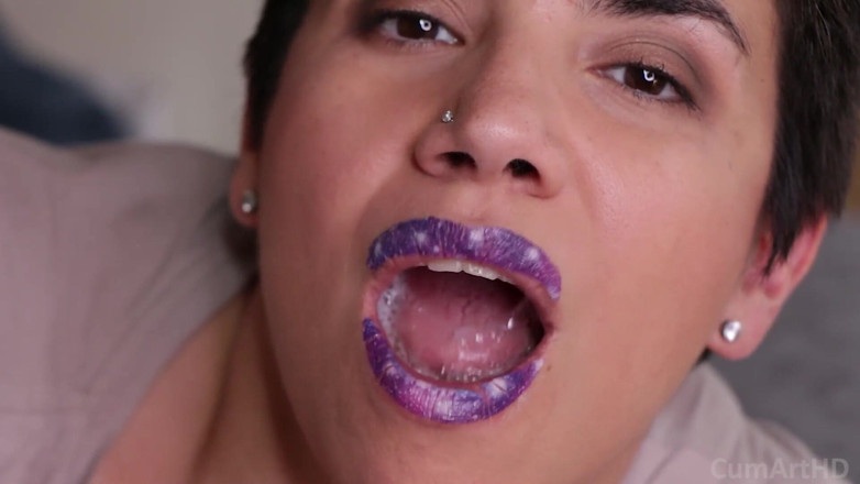 TheArtOfCum: Primo piano pompino e bocca piena