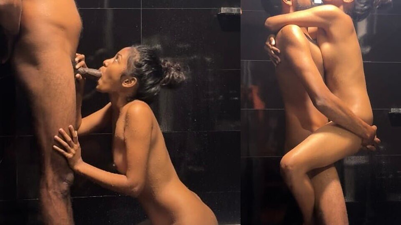 J kodi: Tiener Desi meisje eerste keer neukpartij in de badkamer