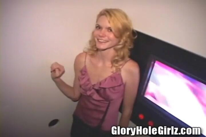 Glory Hole Girlz: Anal only - Blonde Wife Skinny Whore Sucking Dicks in Glory...
