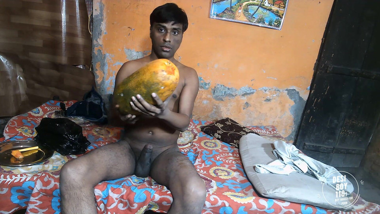 Desiboy110Ankit: Ragazzo scopa papaya boy masturbazione e papaya scopa nuovo porno