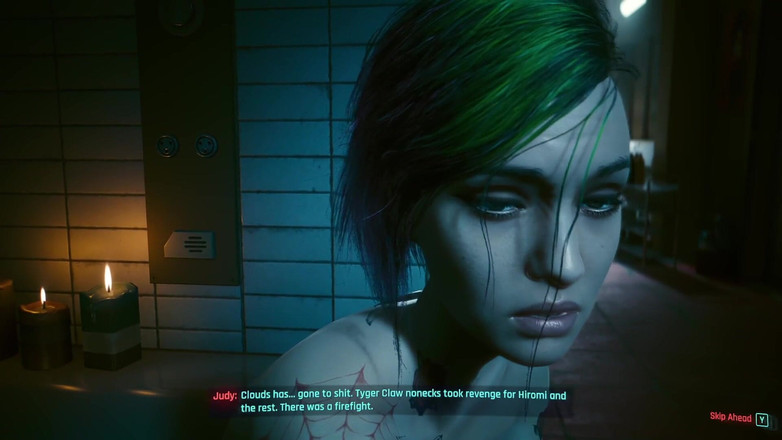 LewdArcade: Cyberpunk 2077 Judy Sex Scene - Pyramid Song Sex Scene Porn Game...