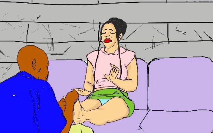 Ebonyhentai: 黑人非洲女郎被大鸡巴随机街头手淫妇干