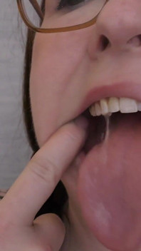 Glasses & Gape: 11-min Dental Speculum-stretched Drool Session