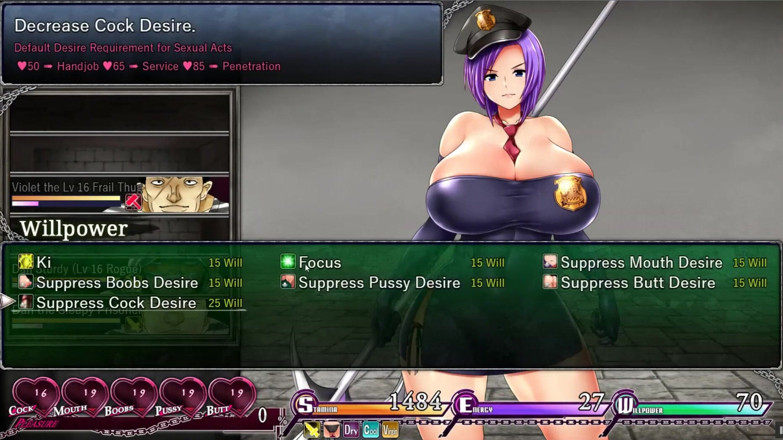 Cumming Gaming: Karryn's Prison Silent Walkthough [Jeu hentai porno] Épisode 9, orgasme féminin vierge après...